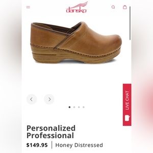 Dansko Women’s Honey Distressed Clogs